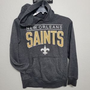 NFL Football Hoodie New Orleans Saints Hooded Jacket, Kids M 8